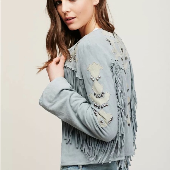 Free People For The Dreamers Leather Jacket - Picture 2 of 8